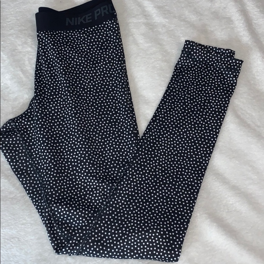 Nike Pro Polka Dotted Workout Leggings